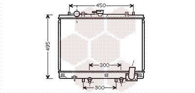 VAN WEZEL Radiaator,mootorijahutus 32002192